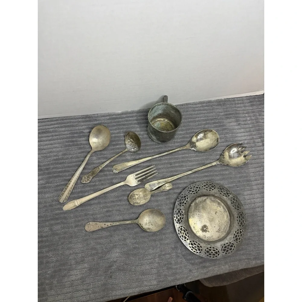 Lot Of Vintae Silverware See Pics